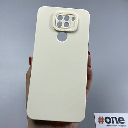 Чохол для Xiaomi Redmi Note 9 силіконовий із закритою камерою чохол на сяомі редмі нот 9 молочний W7N, фото 1