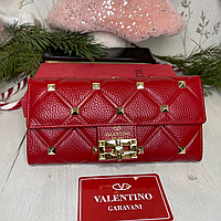 Кожаный женский кошелек Valentino, брендовый женский кошелек