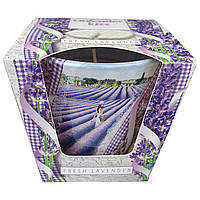 Ароматическая свеча Lavender Kiss Fresh Lavender 115г. Bartek. Польша. (12)