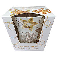 Ароматическая свеча Glamour Christmas Golden Glow 115г. Bartek. Польша. (12)