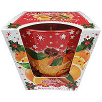 Ароматическая свеча Christmas Spices Cinnamon and Orange 115г. Bartek. Польша. (12)