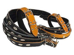 Ремінець-ошийник, шкіряний h=30мм арт.107 ТМ ХАРКІВ