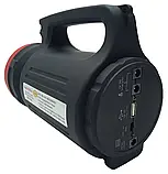 Ліхтар ручний переносний, Powerbank YJ-2886-5W+22SMD, вбудований акумулятор, фото 6