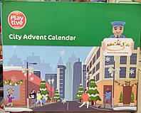 Адвент календар Playtive City дерев'яна дорога 24 елементи з Німеччини