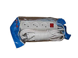 Подовжувач без заземлення 3 гніздакнопка 3м ТМ FLBI