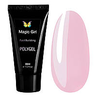 Полигель для наращивания Magic Girl PolyGel Тюбик №3 светло-розовый 30мл