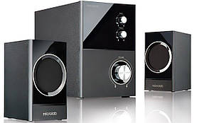 Акустична система MICROLAB M-223 2.1, 17W, mini-jack, чорний Baumar - Завжди Вчасно