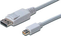 Digitus miniDisplayPort to DisplayPort (AM/AM)[1.0m, white] Baumar - Всегда Вовремя