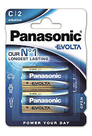 Panasonic Батарейка EVOLTA лужна C(LR14) блістер, 2 шт.  Baumar - Завжди Вчасно