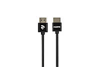 2E Кабель HDMI 2.0 (AM/AM) Slim High Speed Alumium 2m Black Baumar - Всегда Вовремя