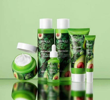 Подарунковий набір косметики з екстрактом авокадо Bioaqua Avocado Elasticity Moisturizing (6 одиниць), фото 2