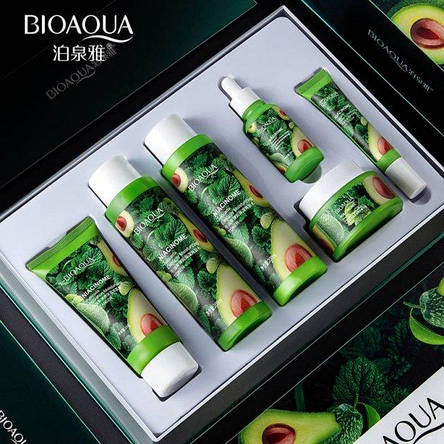 Подарунковий набір косметики з екстрактом авокадо Bioaqua Avocado Elasticity Moisturizing (6 одиниць), фото 2