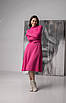 Красиве тепле плаття "411" фуксія Розміри 50,52, фото 10