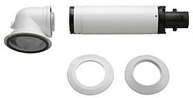 Bosch Коаксіальний гориз. комплект AZB 916: відвід 90° + подовжувач 990 - 1200 мм, діаметр 60/100 мм