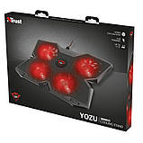 Trust Підставка для ноутбука GXT278 YOZU COOLING (17.3") RED LED Black  Baumar - Завжди Вчасно, фото 7