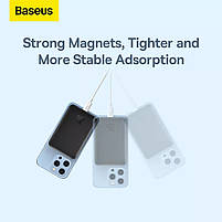 Павербанк з бездротовою зарядкою Baseus Magnetic 20W 6000mAh для iPhone 12/13/14/15 Black, фото 6