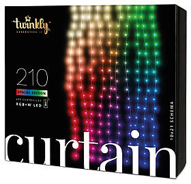 Twinkly Smart LED Гірлянда Twinkly Curtain RGBW 210, Gen II, IP44, 1.45м*2.1м, кабель прозорий  Baumar - Завжди Вчасно