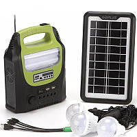 Портативная солнечная автономная система Solar GDPlus GD-8071 мощный светильник FM радио и Bluetooth