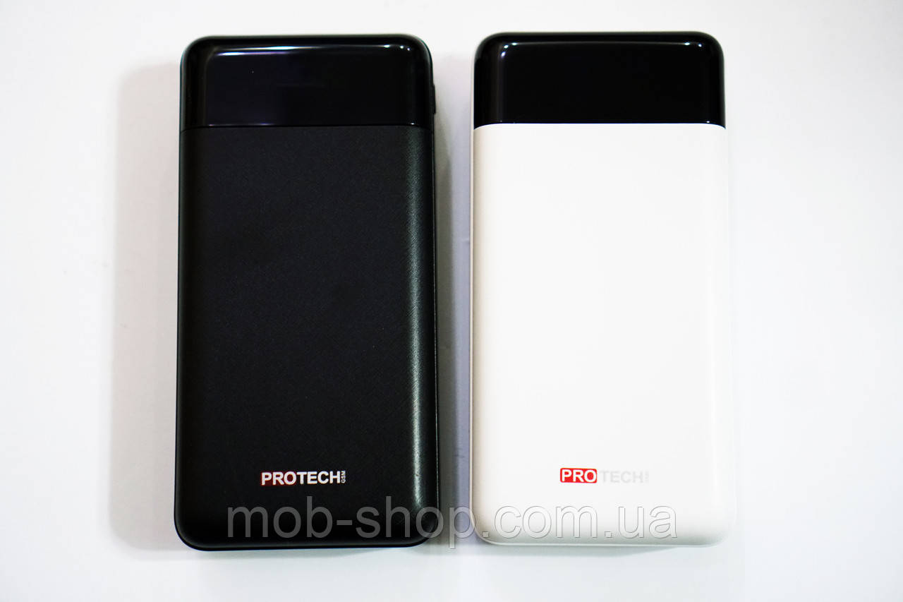 Power Bank ProTech B-06 30000 mAh LCD LED Ліхтарик потужний зовнішній акумулятор батарея для заряджання
