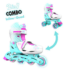 NEON Ролики COMBO SKATES Бірюзовий (Размер 30-33)  Baumar - Завжди Вчасно