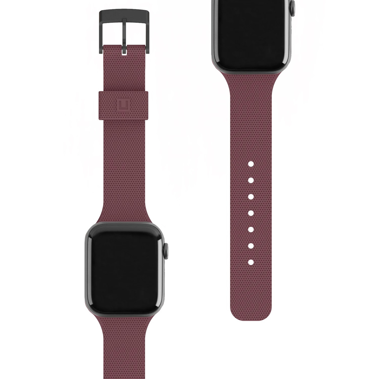 UAG Ремінець [U] для Apple Watch 44/42 [U] Dot Silicone, Aubergine  Baumar - Завжди Вчасно