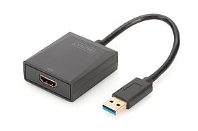 Адаптер DIGITUS USB 3.0 - HDMA Full HD, M/F, 0.15м Baumar - Завжди Вчасно