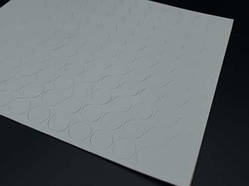 Одностороння липка кріпильна стрічка 143 шт кругла товщина 2 мм ширина 20 мм білий / Одностороння липка кріпильна стрічка 143 шт