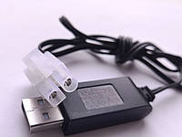 Зарядное устройство USB для аккумулятора радиоуправляемой детской машинки NiMh и NiCd USB 7.2V 250 mAh