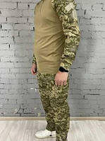 Военный костюм пиксель в цвете Multicam от UNIFORM, грязе и влагозащитный, размер XL / Военный костюм пиксель