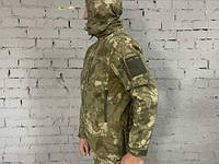 Мужская тактическая куртка на флисе Мультикам Combat Турция, размер 3XL, материал стойкий к ветру и воде /