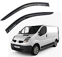 Дефлекторы окон ветровики Renault Trafic / Opel Vivaro 2001-2014 (9 см) скотч 3M Voron Glass