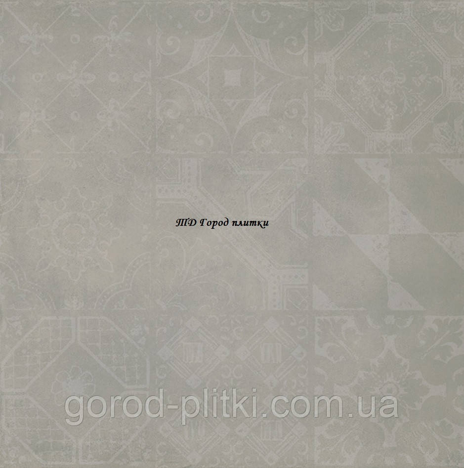 Плитка 60х60 - Керамограніт GS-N 8113 decor dark grey 60х60
