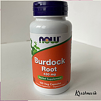 Now Burdock root(Корінь лопуха), 430 мг, 100 капсул