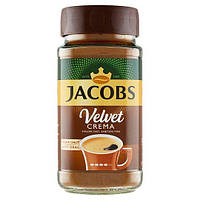 Кофе растворимый Jacobs Velvet CREMA, 200г в стеклянной банке, Германия,