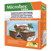 Microbec tabs таблетка 20 г для септиків вигрібних ям і туалетів