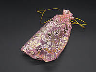 Мешочек из органзы подарочный однотонный Цвет розовый. 10х14см