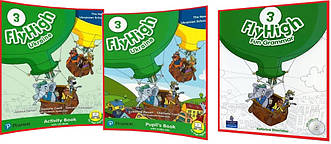 Fly High for Ukraine 3. Pupil's+Activity Book+Grammar Повний комплект книг з англійської мови. Підручник+Зошит