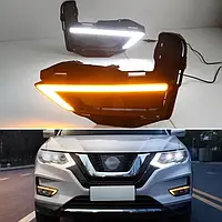 Nissan Rogue туманки дхо ниссан Рог LED-DRL с повторителем поворота.Противотуманные фары Nissan Rogue