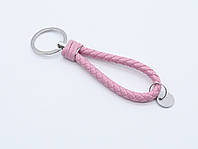 Ремешки для ключей с кольцом. Цвет розовый. 12см