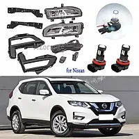 Противотуманные фары Nissan Rogue 2017-2020 Туманки ниссан рог бампер передний