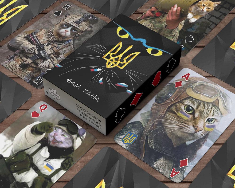Игральные карты Бойові котики 36 карт
