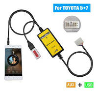 USB AUX MP3 Адаптер магнитол Toyota Camry Corolla Avalon, Lexus IS LX.