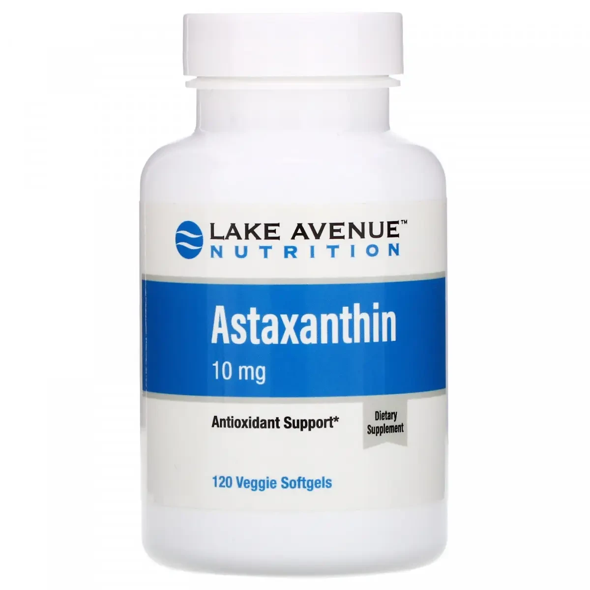 Lake Avenue Nutrition, астаксантин, 10 мг, 120 вегетаріанських капсул