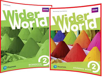 Wider World 2. Student's+Workbook. Комплект книг з англійської мови. Підручник+Зошит. Pearson