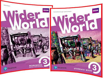 Wider World 3. Student's+Workbook. Комплект книг з англійської мови. Підручник+Зошит. Pearson