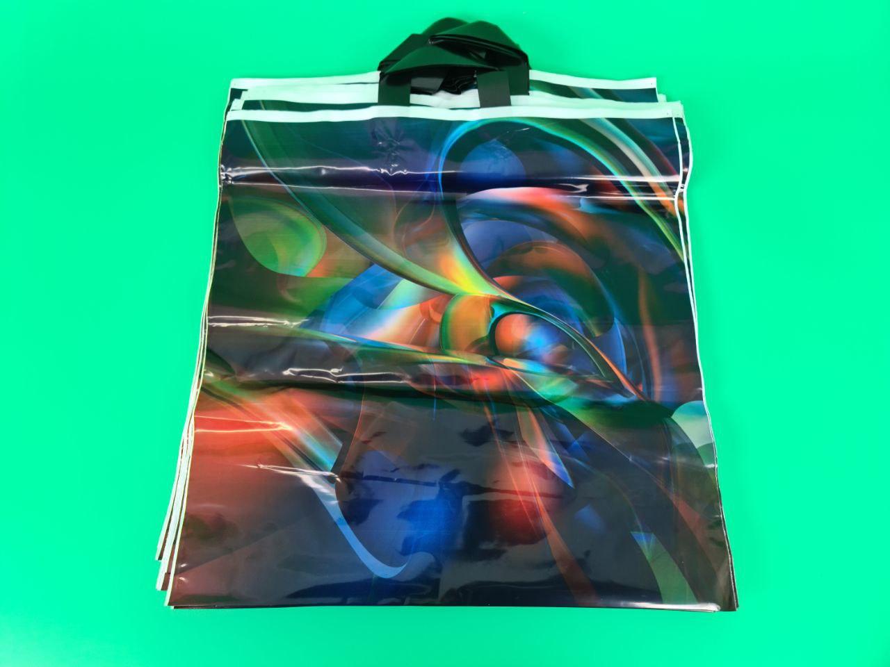 Пакет 46*49 петлева ручка Абстракція Комсерв (25 шт.), фото 1