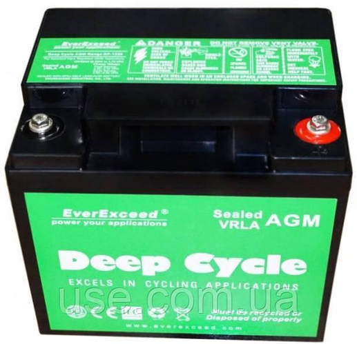 Аккумулятор мультигелевый EverExceed DP-1255 12V 55AH тип AGM VRLA ...
