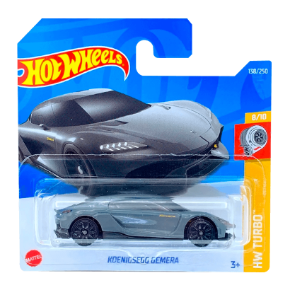Машинка Хот Вілс 1:64 Koenigsegg Gemera колекція HW Turbo Hot Wheels Mattel HCT01, фото 1