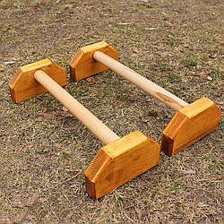 Паралетси, стоялки, упори віджимань "Преміум" матеріал Сосна. (56 см)