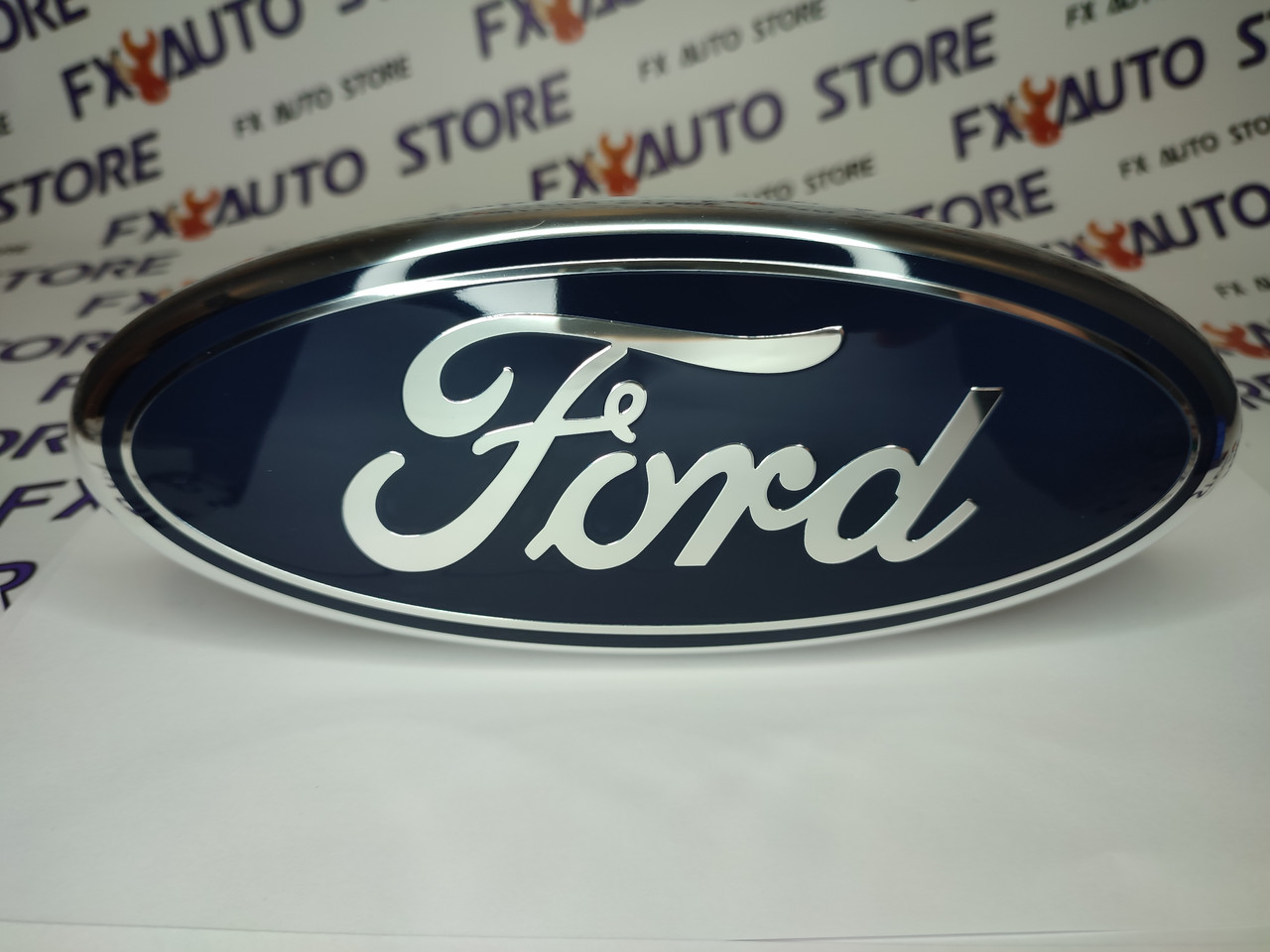 Емблема шильдик логотип напис FORD темно-синій 225 X 85 мм на капот бампер кришку багажника